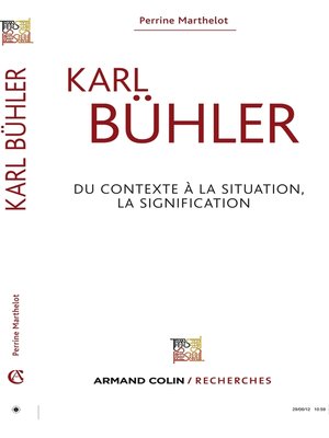 cover image of Karl Bühler